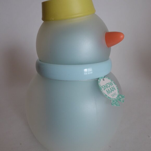 NEW 2000 WINTER CHRISTMAS SNOWMAN PLASTIC ICE BUCKET COCKTAIL BAR DECOR #9290 - Picture 4 of 16